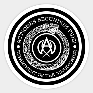 Adjudicator Sticker